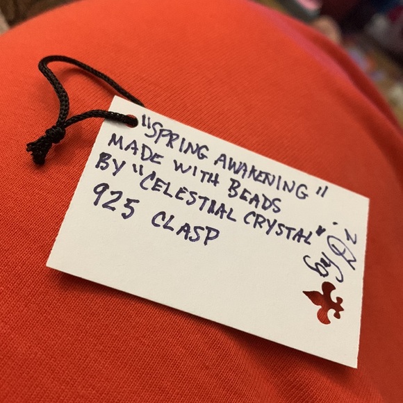 Handcrafted Necklace Set made w/ Faceted Celestial Crystals & 925 Clasp - Picture 10 of 10